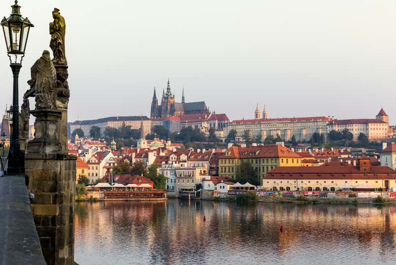 Take in the views from Charles Bridge