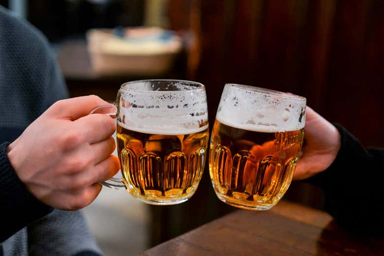 Pilsen beer in Prague